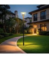 V-Tac 20W Lotus LED solcelle hageklampe - LiFePO4-batteri, 6000mAh, 3-i-1