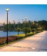 V-Tac 20W Lotus LED solcelle hageklampe - LiFePO4-batteri, 6000mAh, 3-i-1
