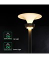 V-Tac 20W Lotus LED solcelle hageklampe - LiFePO4-batteri, 6000mAh, 3-i-1