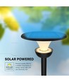 V-Tac 20W Lotus LED solcelle hageklampe - LiFePO4-batteri, 6000mAh, 3-i-1