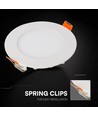 V-Tac 6W rundt LED innfellingspanel - Cree chip, CCT 3-i-1, 6 års garanti