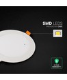 V-Tac 12W rundt LED innbyggingspanel - CCT, Cree-brikke, 6 års garanti
