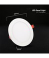 18W rund LED innbyggingspanel - CCT 3-i-1, Cree-brikke, 6 års garanti