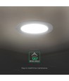 18W rund LED innbyggingspanel - CCT 3-i-1, Cree-brikke, 6 års garanti