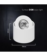 V-Tac 12W LED påbyggingsspot CCT - IP44, hvit, Cree chip