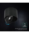12W LED utenpåliggende spot - IP44, svart, CCT, Cree-brikke