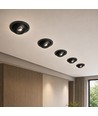 V-Tac 12W CCT LED downlight - IP44, svart, Cree-brikke