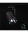 V-Tac 30W 3-faset zoombar skinnespott - CCT, 25°-50°, svart