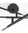 40W LED taklampe - Svart, CCT
