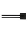 10W LED vegg-/taklampe - Svart, CCT, 3 lysfarger
