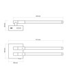 10W LED vegg-/taklampe - Svart, CCT, 3 lysfarger