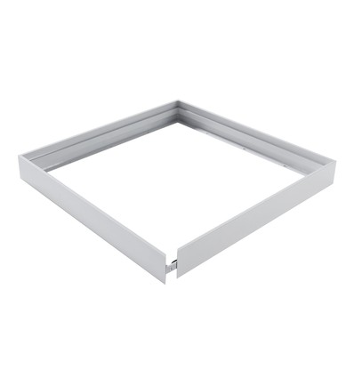 Høy ramme til 60x60 LED-panel - Rask montering, uten synlige skruer, hvit kant, 65mm høy