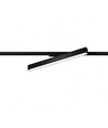 30/28/25W 1-fas LED lysskinne - 60 cm, Svart, 1F2W