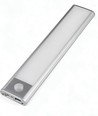 20cm 1,5W LED skapslampe med sensor - Sølv, oppladbar, IP20