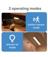 40cm 2W LED skapbelysning med sensor - Sølv, oppladbar, IP20