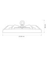150W LED High Bay - CCT, hvit
