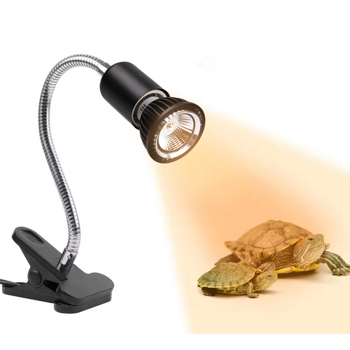 Reptil LED-lampe UVB - 5W, klipsholder