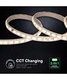 V-Tac 10W/m LED-strip - IP65, 3-i-1, RA80