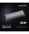 36W / 24V DC vanntett strømforsyning - IP67