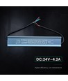 100W / 24V DC strømforsyning til LED-strips - IP67 vanntett