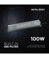 100W / 24V DC strømforsyning til LED-strips - IP67 vanntett