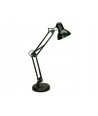 Klassisk sort arkitektlampe - Inkl. fot og bordklemme, E27-fatning, uten lyskilde