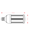 E27/E40 25W VEGA25 LED-pære - Mattet glass, varmhvit