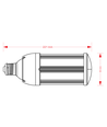 Outlet: LEDlife VEGA37 LED pære - 37W, melkehvit glas, varm hvit, E27/E40