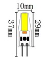G4 1,5W SILI1.5 LED-pære - 12V/24V AC/DC