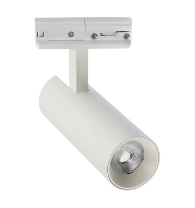 12W 1-fase dimbar RA90 skinnespot - Hvit, 1F3W
