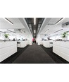 40W LED-lysskinne - 120cm, 100lm/W, Sort, taklampe til kontor, inkl. wireoppheng