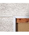 Innbyggingsramme for 60x60 LED panel - Ny model, passende for trebetong og gips, hvit kant