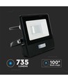 10W LED-lyskaster - IP65, med sensor, Samsung LED-chip