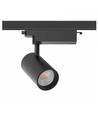 28W 1-faset RA90 Skinnespot - 175 lm/W, Sort, 1F3W