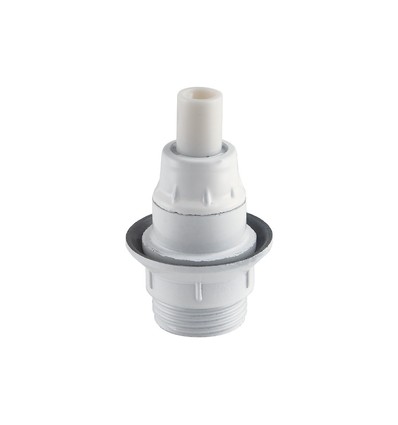Halo Design - E14 Fatning med roterende ring Hvit