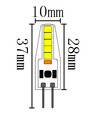 G4 2W dimbar SILI2 LED-pære - 12V/24V AC/DC