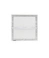 24W LED taklampe - 29 x 29cm, høyde: 3,8cm, hvit kant