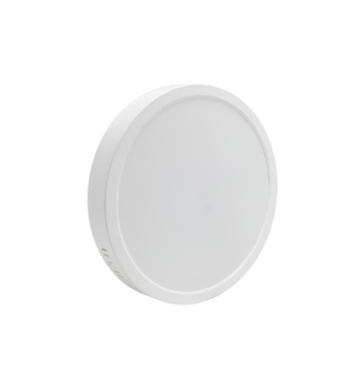 24W LED taklampe - Ø29cm, høyde: 3,8cm, hvit kant