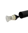 3-faset GU11/MR11 CHLOE SLIM nedhengt - Uten lyskilde, 250V, IP20, 40x50cm+1m wire, Sort