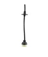3-faset GU11/MR11 CHLOE SLIM nedhengt - Uten lyskilde, 250V, IP20, 40x50cm+1m wire, Sort