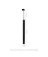 3-faset GU11/MR11 CHLOE SLIM nedhengt - Uten lyskilde, 250V, IP20, 40x50cm+1m wire, Sort