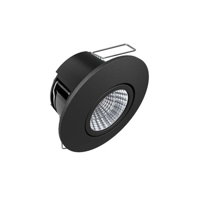 HILUX D6 utendørs LED Spot 6w, 2700K, RA99, Dimbar, Svart
