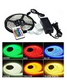 RGB sett: 10 meter LED stripe 30 LED, 7,2w, kontrollere og transformator