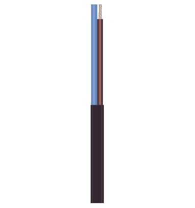 3G1,5 mm² Downlightkabel, sort (flertrådet leder, varmebestandigt 90°) - 100 meter