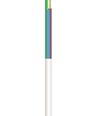 3G1,5 mm² Downlightkabel, hvid (flertrådet leder, varmebestandigt 90°) - 100 meter