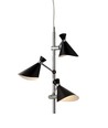 Taklampe CORNER, G9, Nielsen Light - Krom/svart