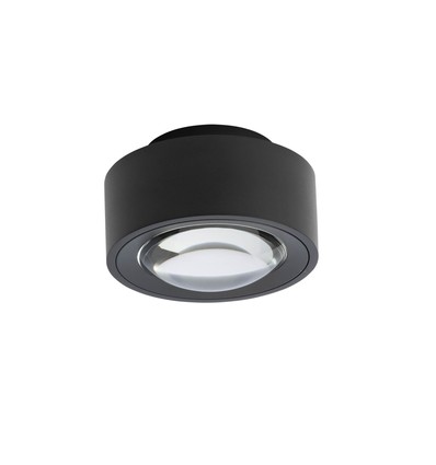 Antidark Easy Lens W120 vegg-/taklampe, 13W, 1356lm, RA90 +, dimm til varm, svart (1800- 3000K )