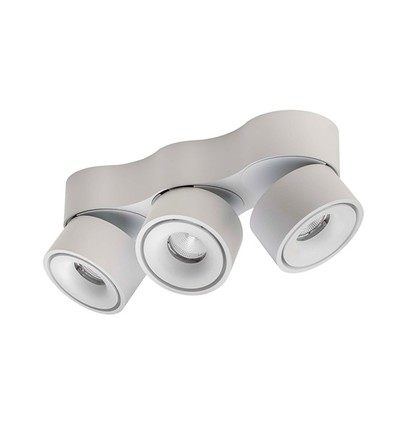 Antidark Easy Triple W3100 taklampe, 3x10W, 643lm, RA90 +, dimbar, hvit
