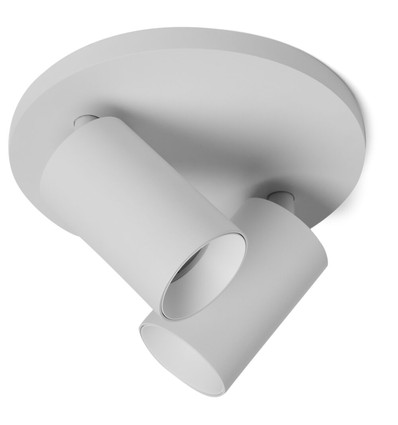 Antidark SpotOn Circle2 vegg-/taklampe, hvit, GU10 - sokkel