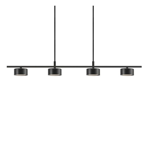 Nordlux Clyde 4 skinnependel, 20W, 2700K, 350lm, sort